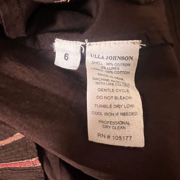 Ulla Johnson Rosalind Metallic Striped Mini Dress - Picture 5 of 7